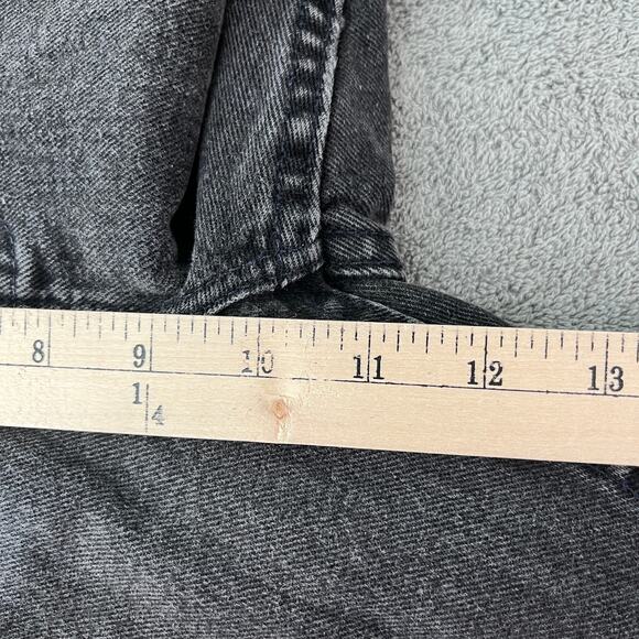 Vintage Tommy Hilfiger Jeans Womens 10 Black Denim Straight High Rise 90s Y2K - Picture 11 of 13